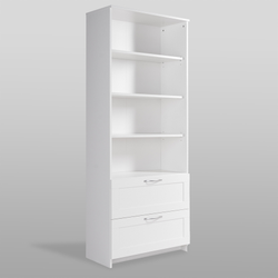 Сириус Стеллаж 2 ящика 782х1900х348 Белый