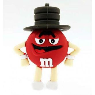 Флешка M&M красный 16 Гб