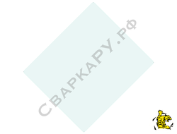 Пластина защитная внешняя маски сварщика 118х136х1мм поликарбонат