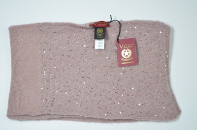 Vizio шарф розовый с пайетками 1350 осень зима 2024 2025
