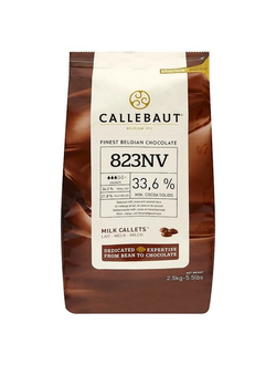Шоколад молочный 33,6%  Barry Callebaut 2,5 кг, Бельгия