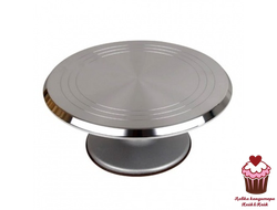 Стол поворотный металлический Хром, 34 см