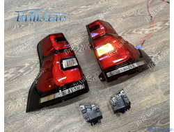 Стопы Toyota Land Cruiser Prado 150 2018+ красные светодиодные