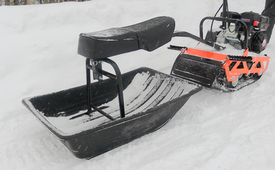 Мотобуксировщик компактный БЕЛКА 6.5 лс (7 лс) сани в комплекте