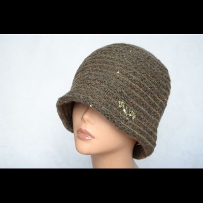 Итальянская шляпа зимняя Vizio Италия 6126 F1 шоколад