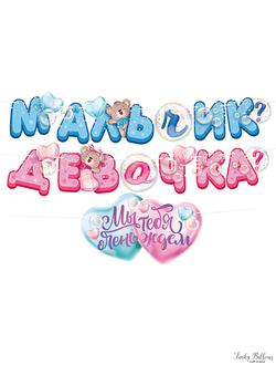 Гирлянда "Мальчик или девочка?"