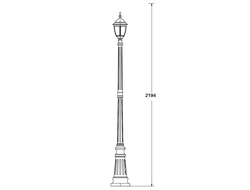 Садово-парковый светильник серии Arsenal  S bg(h=188см)