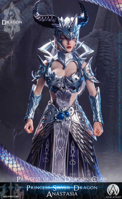 Принцесса-дракон Анастасия (серебряная) - Коллекционная ФИГУРКА 1/6 scale Dragon Princess - Silver Dragon Anastasia (WS019A) - WAR STORY