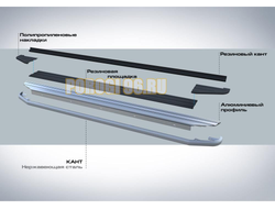 Пороги на Mitsubishi Outlander (2018-…) Premium