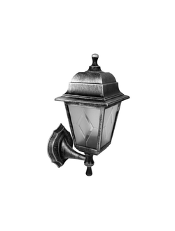 Светильнк сад-парк. 220V E27 IP44 черн.+серебро "Леда"