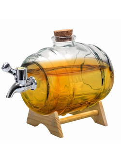 Емкость для настойки с краном 1 л. d=110 мм. h=170 мм. на подставке