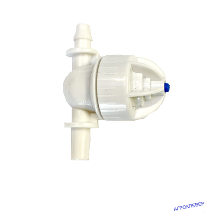 Антикапля миниклапан выход 6мм нар., вход шип, разборный - резьба (серый)