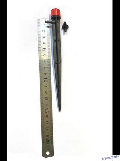 Капельница регулируемая 0-70 л/ч на стойке 15см