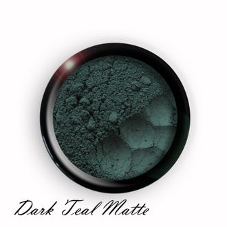 Минеральные тени (пигменты) цвета морской волны Dark Teal Matte