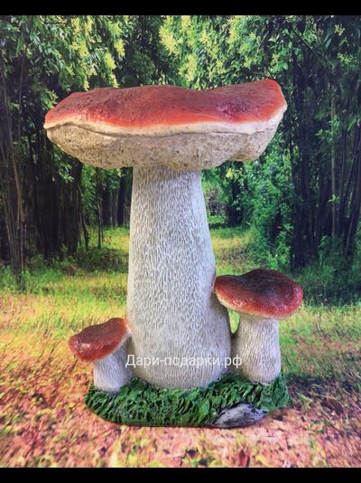 Три красных боровика 31*22см   1кг  полистоун Россия 1499/012529-1*