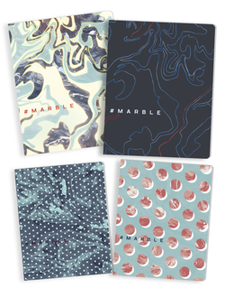 Набор тетрадей 48 листов с МРАМОРОМ / MARBLE