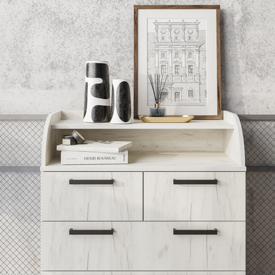 Комод Стандарт 1 (800*1020*460мм), дуб крафт белый