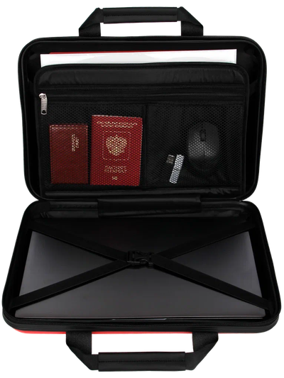 Пластиковый кейс для ноутбука 13 - 14 дюймов Optimum, красный