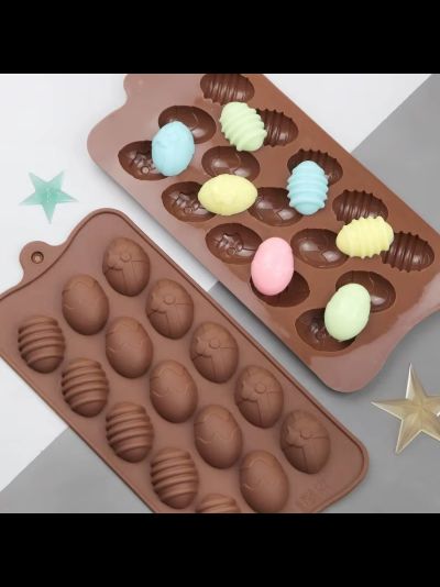 Силиконовая форма "Пасхальные яйца", 15 ячеек