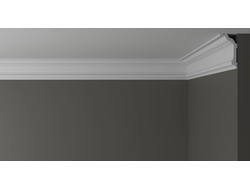 Потолочный плинтус DECOR-DIZAYN DD502, из дюрополимера, под покраску, ударопрочный, 2 метра