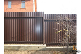 Забор из двухстороннего профлиста