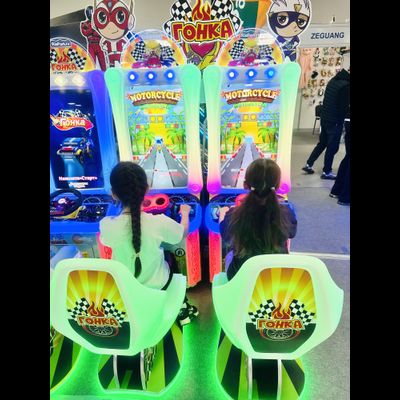 Детский игровой аппарат «Двойная Вертикальная Мото-Мото Гонка»