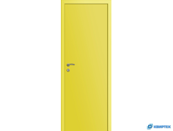 Дверь гладкая глухая пластиковая KAPELLI Multicolor ДГ Желтый RAL 1018 купить в Челябинске | КВИРТЕК