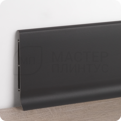 Плинтус Vilo Linela из ПВХ 415 Антрацит с мягким краем 16х80х2000 мм.