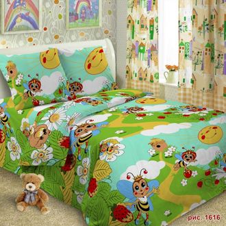 Комплект постельного белья (кровать 140 см) бязь цветная (детские расцветки), пл.142гр/м2 60*60