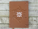 Кожаный ежедневник ручной работы на славянскую тематику, Звезда Руси, ежедневник с логотипом