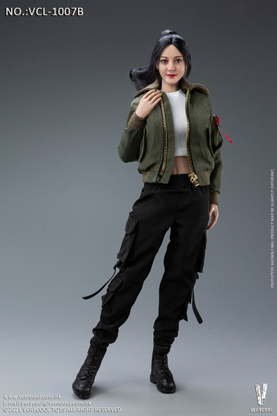Женский комплект с курткой (оливковая) - 1/6 Fashion Jacket Set (VCL-1007B) - VERYCOOL