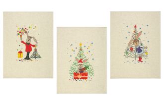 Набор полотенец из 3-х шт. "Новогодняя семейка", арт. 22с145, 45*60