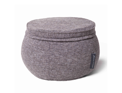 Wing Ottoman  Luscious Grey