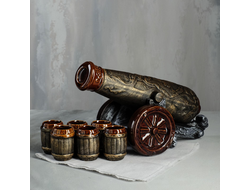 Модель № BA68: штоф и 6 рюмок "Пушка"