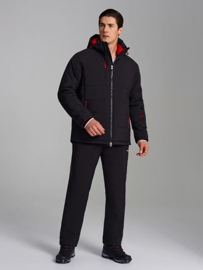 Утепленный спортивный костюм мужской  18SKM-1547 (черный)