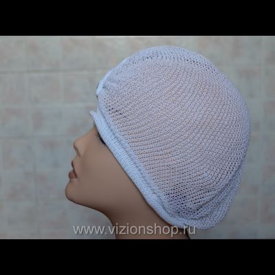 Берет из хлопка Vizio 4810 летний белый