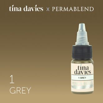 Permablend "Tina Davies 'I Love INK' 1 Grey" 15 мл