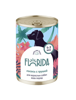 Florida (Флорида) влажный корм (консерва) для собак с лососем и грушей 400 г
