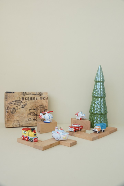 Комплект ёлочных игрушек "Транспорт"
