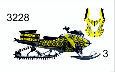 Наклейки на снегоход GEN4 G4 SKI DOO summit 2017 - 2021 #3228