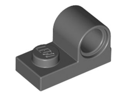 Plate, Modified 1 x 2 with Pin Hole on Top, Dark Bluish Gray (11458 / 6019987)