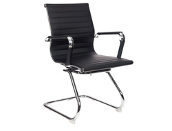 Кресло Бюрократ CH-883-LOW-V/BLACK низкая спинка черный искусственная кожа