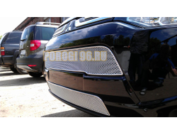 Защита радиатора Mitsubishi Outlander III 2012-2015 chrome низ PREMIUM