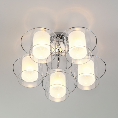 Потолочная люстра с плафонами 30160/5 хром Eurosvet