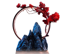 Диорама с подсветкой "Скалы и дерево" - КОЛЛЕКЦИОННАЯ ДИОРАМА 1/6 Fox goblin (YMT087C) - YMTOYS