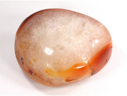 Сердолик, сардоникс, кварц, полировка, Индия (58*49*32 мм, 159 г) №28990