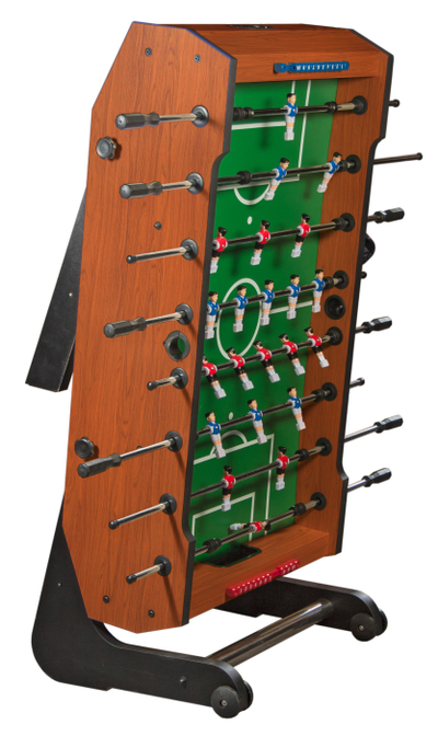 Игровой стол — футбол складной «Maccabi» (140×75×89, орех)