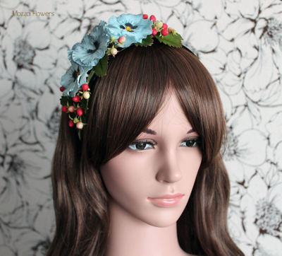 Ободок "Земляника для голубоглазки"