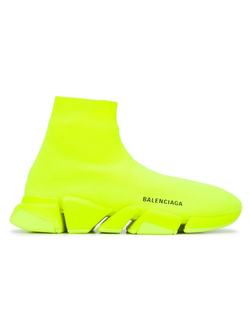 Кроссовки-носки Balenciaga Speed 2.0 ярко-зеленые