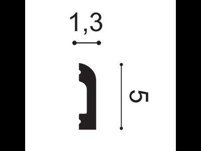 Карниз SX182 CASCADE - 1,3*5*200см